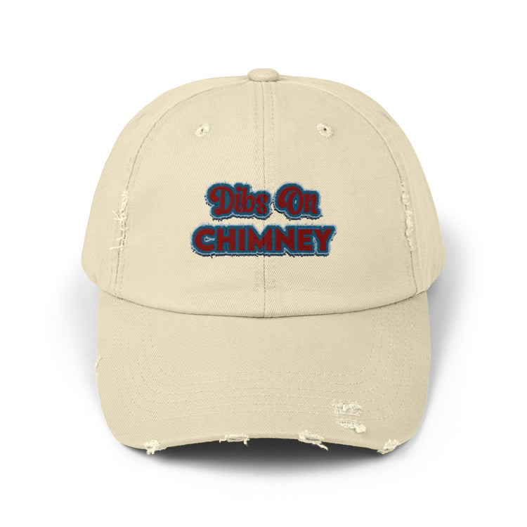 Dibs On Chimney Distressed Cap - Fandom-Made