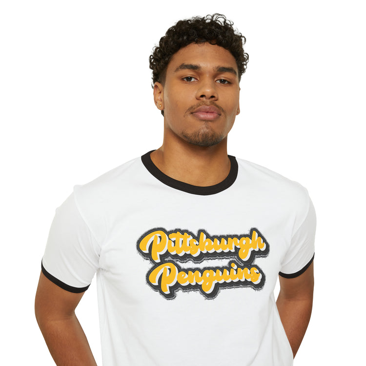 Pittsburgh Penguins Ringer T-Shirt - Fandom-Made