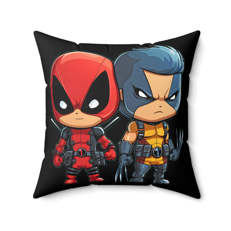 Cute Chimichangas Square Pillow - Fandom-Made