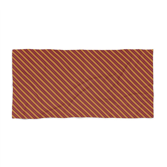 Gryffindor Stripes Beach Towel - Fandom-Made