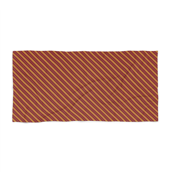 Gryffindor Stripes Beach Towel - Fandom-Made
