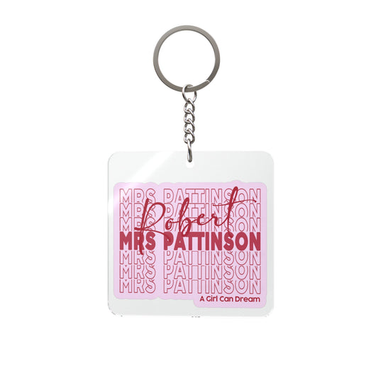 Mrs. RPatz Square Keychain