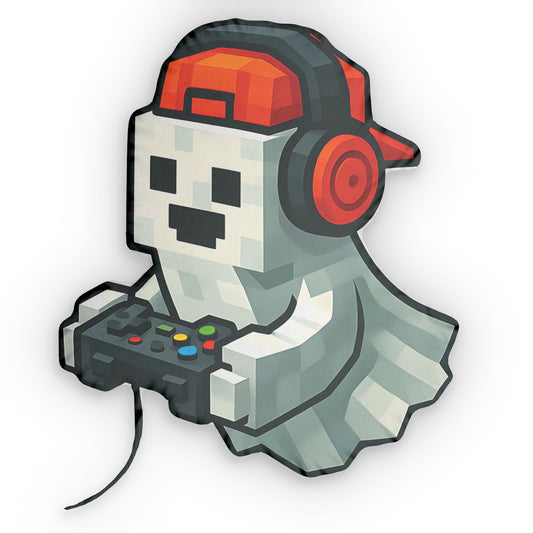 Gaming Ghost-Shaped Pillow - Fandom-Made