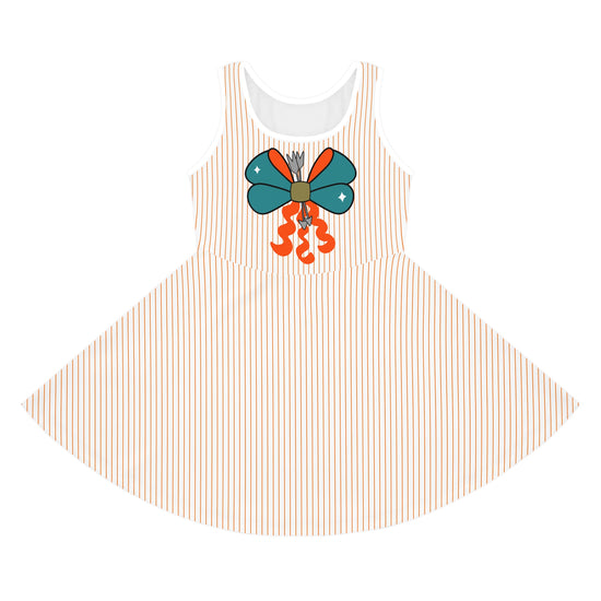 Merida Bow Girls' Sleeveless Sundress - Fandom-Made