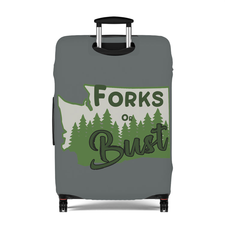 Forks Or Bust Luggage Cover