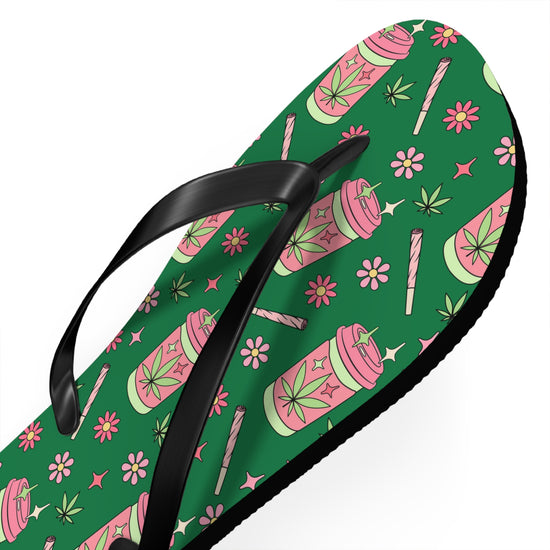 Highly Caffeinated All Over Print Flip Flops - Fandom-Made