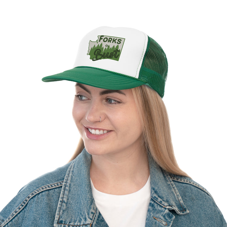 Forks Or Bust Trucker Cap