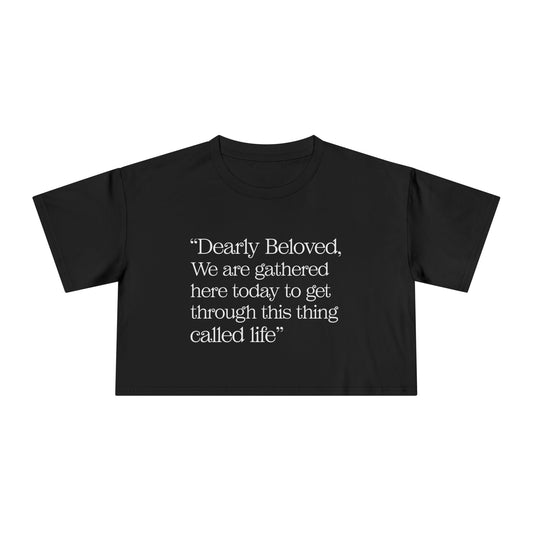 Dearly Beloved Crop Top - Fandom-Made