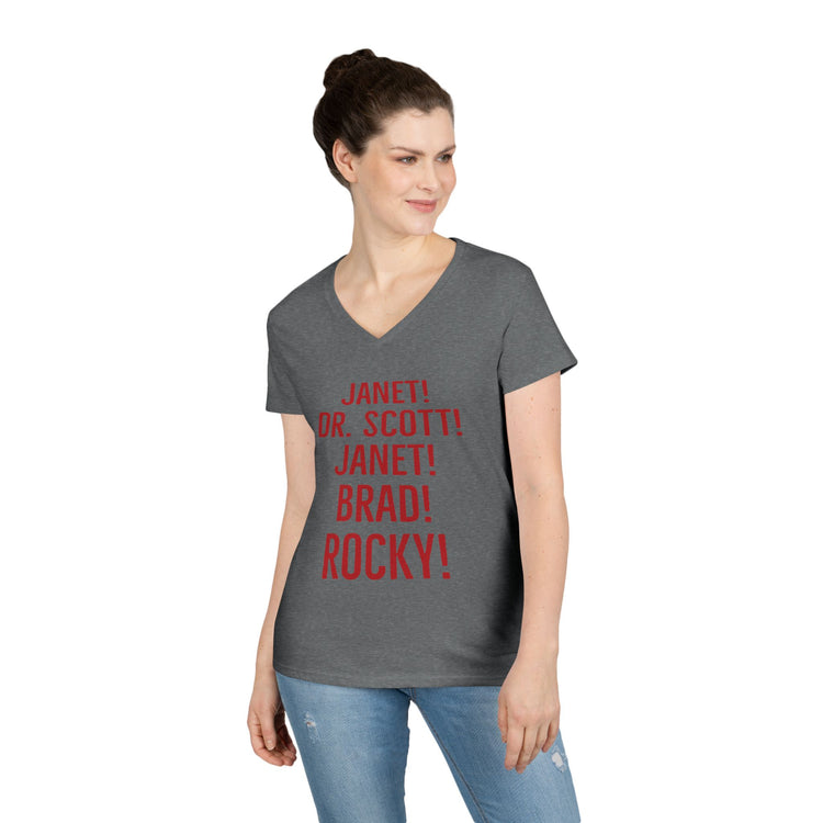 Rocky Horror Names Ladies' V-Neck Tee