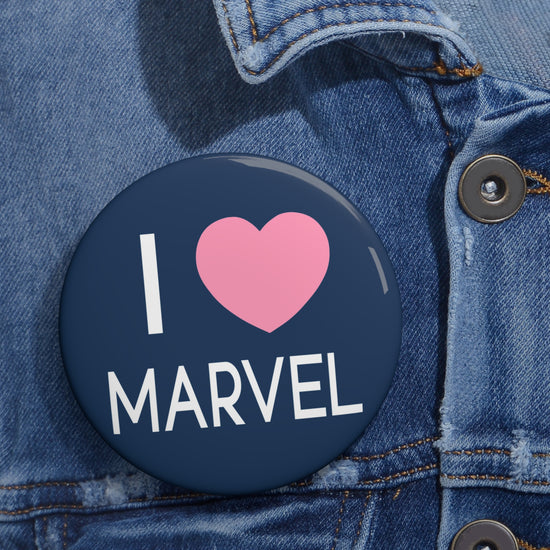 I Love Marvel Pin - Fandom-Made