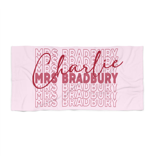 Mrs. Charlie Bradbury Beach Towel