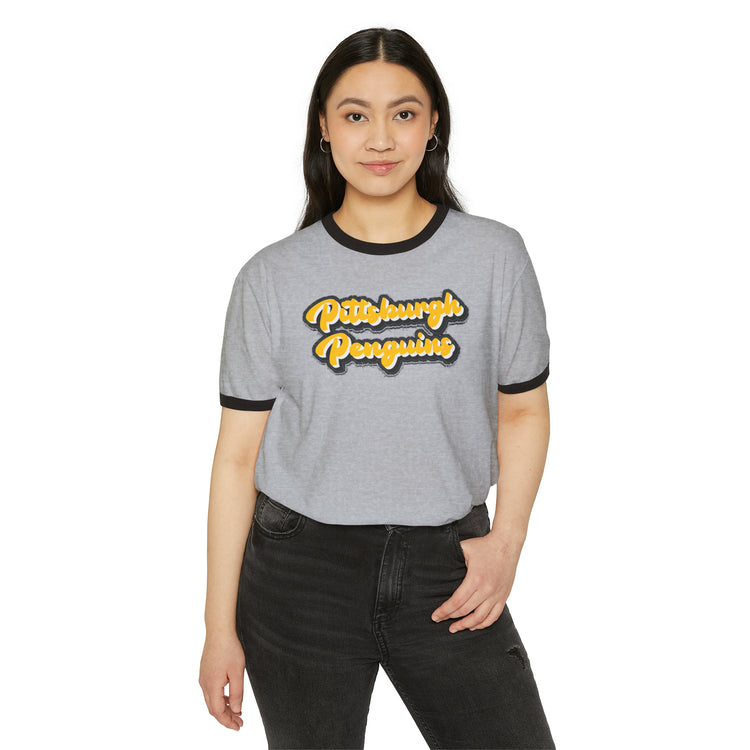 Pittsburgh Penguins Ringer T-Shirt - Fandom-Made