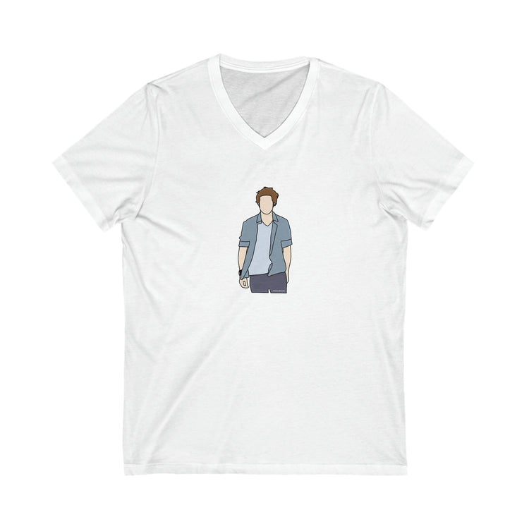 Edward Cullen Walking V-Neck Tee - Fandom-Made