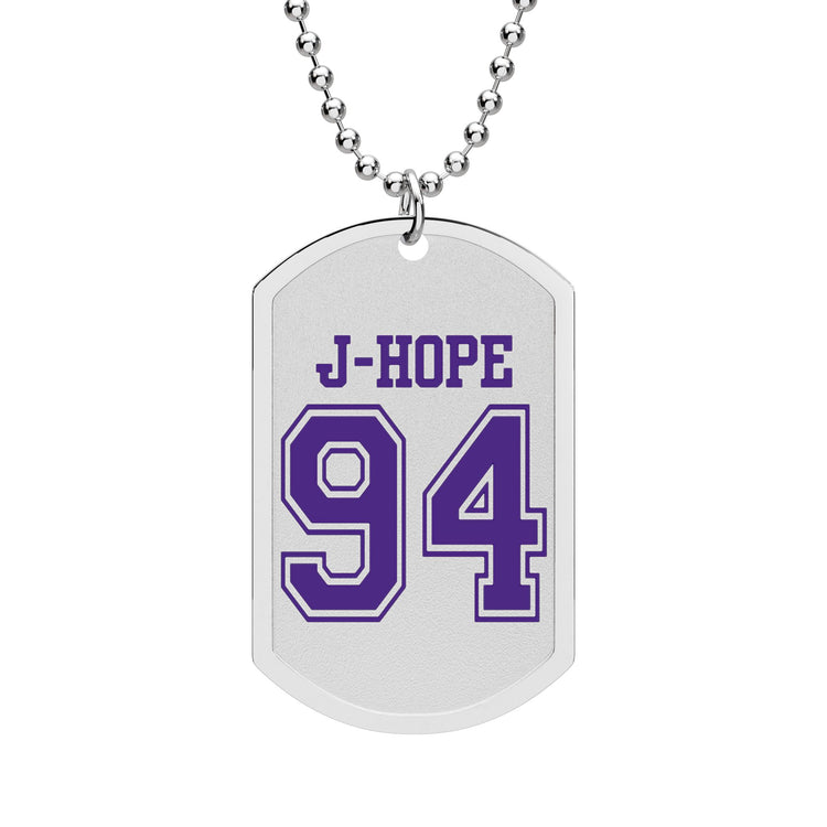 J-Hope 94 Dog Tag with Chain