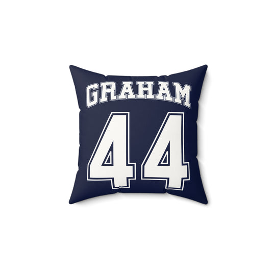 Graham U Faux Suede Square Pillow