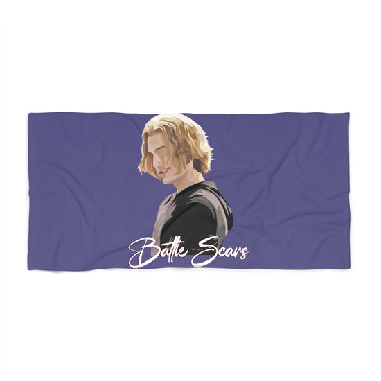 Battle Scars Beach Towel - Fandom-Made