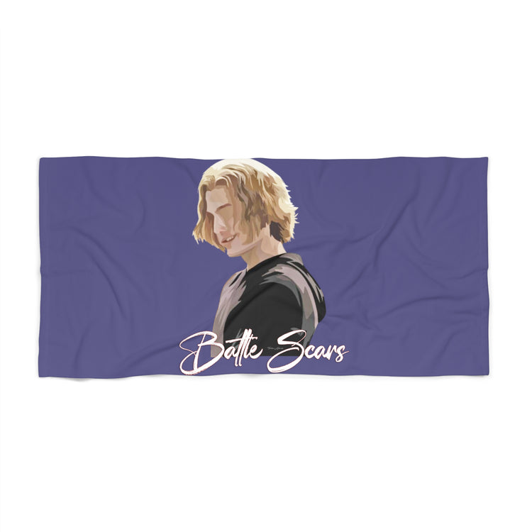 Battle Scars Beach Towel - Fandom-Made