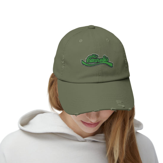 Enjoy Cannabis Distressed Cap - Fandom-Made