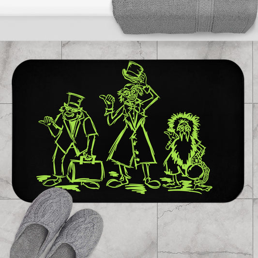 Hitching Ghosts Bath Mat - Fandom-Made