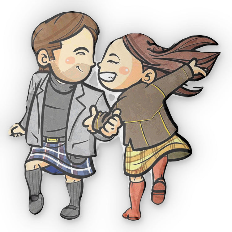 Roger And Bree-Shaped Pillow