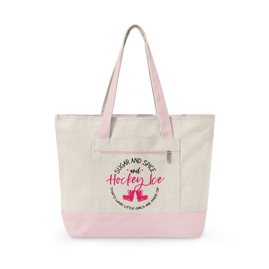 Sugar Spice Ice Hockey Zippered Canvas Tote - Fandom-Made
