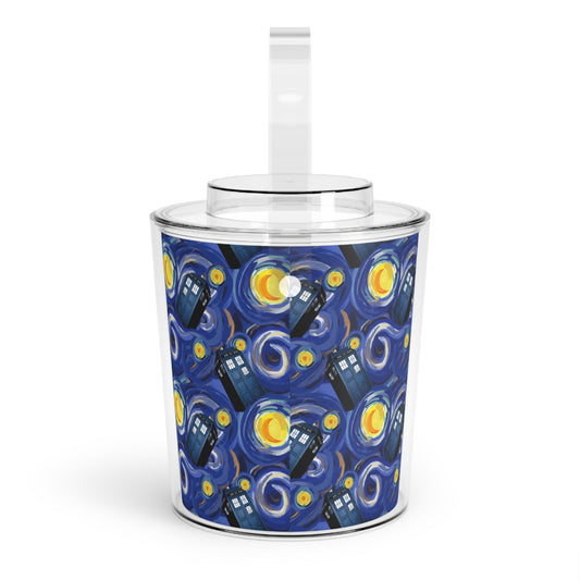 Tardis Night Ice Bucket - Fandom-Made