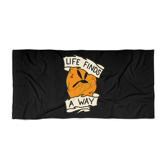 Life Finds a Way Beach Towel - Fandom-Made