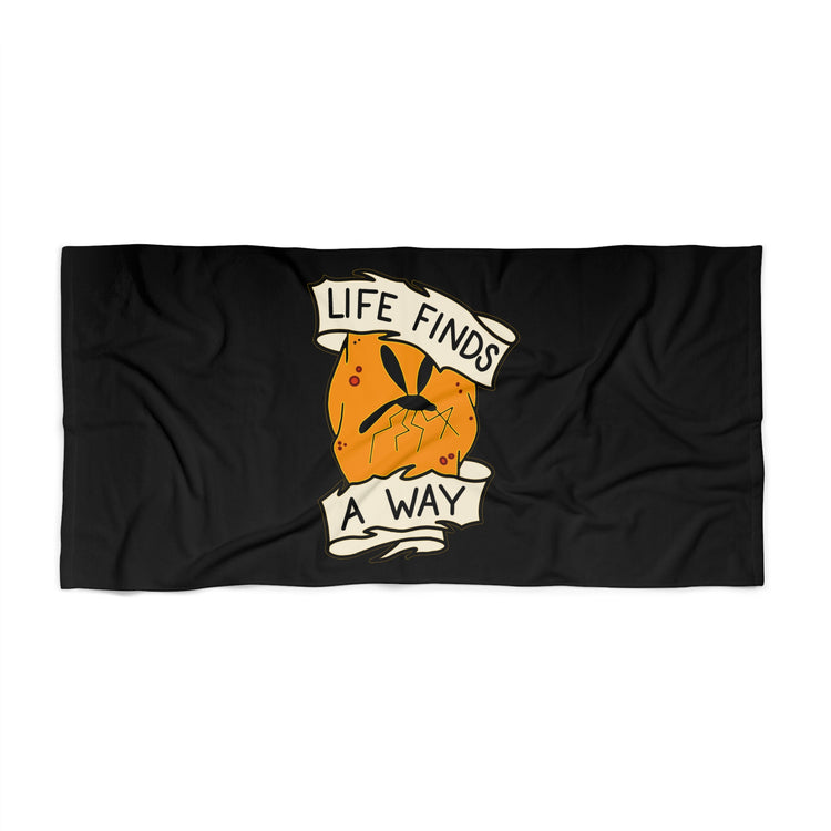 Life Finds a Way Beach Towel - Fandom-Made