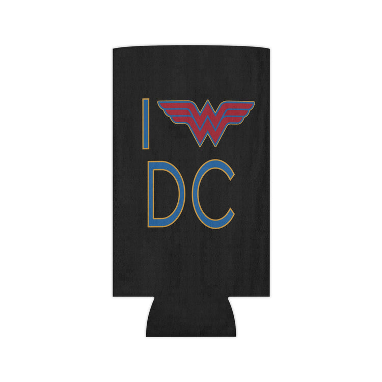 I Love DC Wonder Woman Edition Can Cooler - Fandom-Made