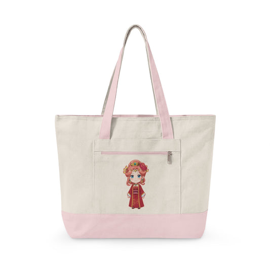 Lady Gyokuyō Zippered Canvas Tote - Fandom-Made