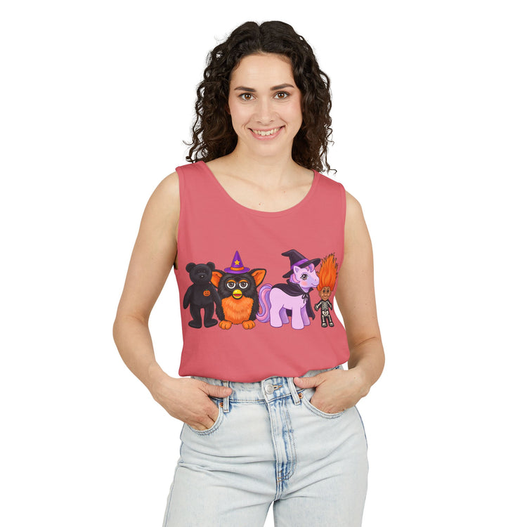 Halloween Nostalgia Unisex Garment-Dyed Tank Top