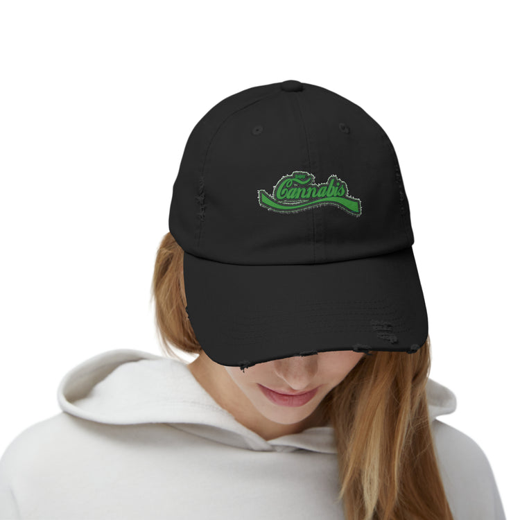 Enjoy Cannabis Distressed Cap - Fandom-Made