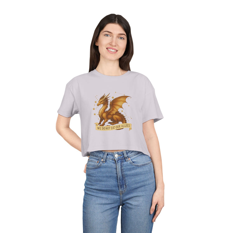 We Do Not Eat Our Allies Crop Top - Fandom-Made