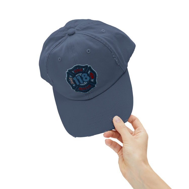 118 Squad Distressed Cap - Fandom-Made