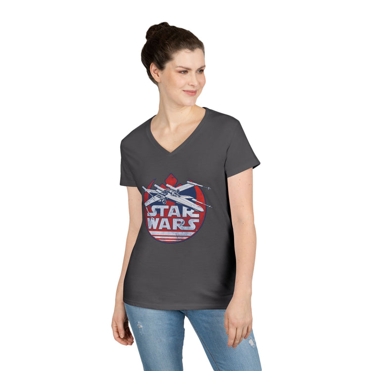Patriotic X-wing V-Neck Tee - Fandom-Made