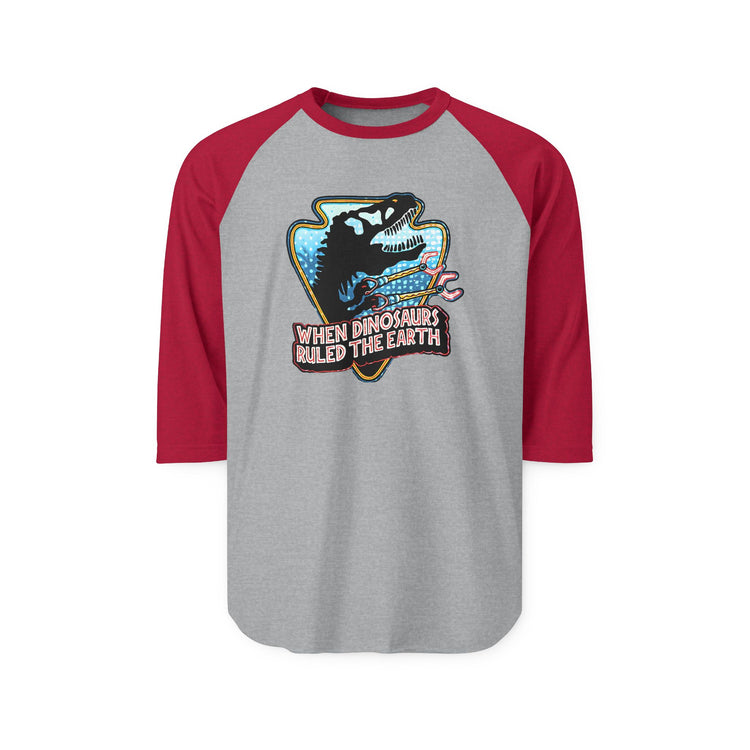 When Dinos Ruled 3/4 Raglan Shirt