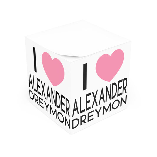 I Love Alexander Dreymon Note Cube - Fandom-Made