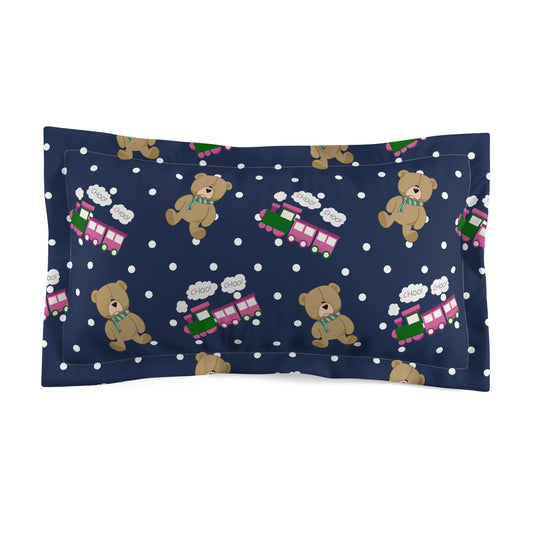 Choo Choos and Teddy Bears Pillow Sham