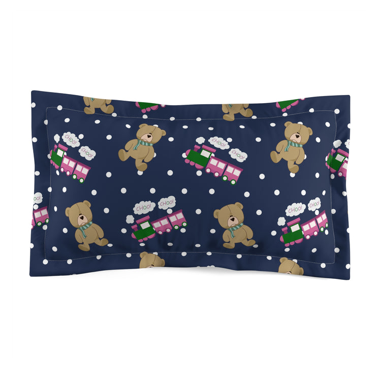 Choo Choos and Teddy Bears Pillow Sham