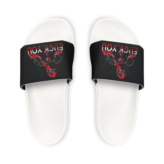 Deadpool Fuck Love Women's Slides - Fandom-Made