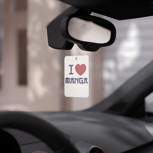 I Love Manga Car Air Freshener - Fandom-Made