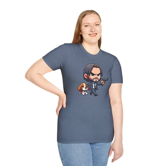 John Wick And Daisy Unisex Softstyle T-Shirt - Fandom-Made