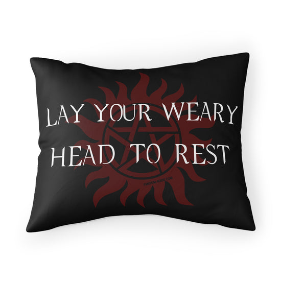 Lay Your Weary Head To Rest Pillow Sham - Fandom-Made