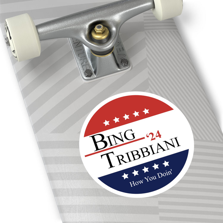 Bing Tribbiani '24 Round Stickers