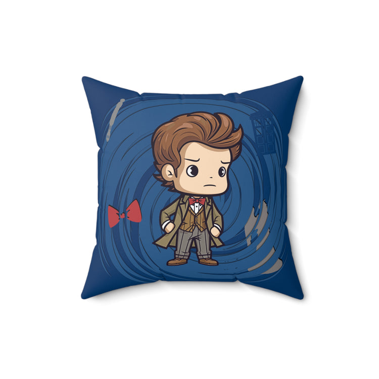 Timey Wimey Eleventh Doctor Square Pillow - Fandom-Made