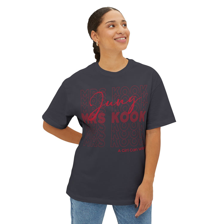 Mrs. Jung Kook Unisex Oversized Boxy Tee
