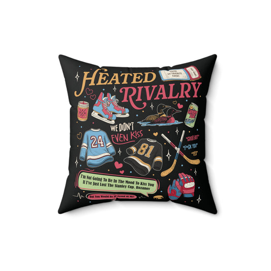 Rivalry Faux Suede Square Pillow - Fandom-Made