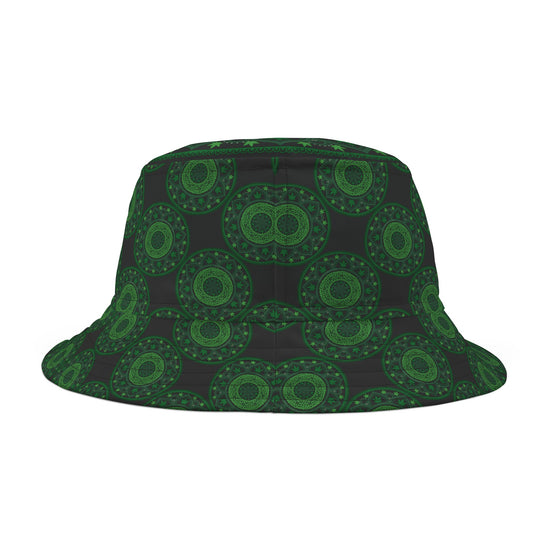 Weed Mandala All-Over Print Bucket Hat - Fandom-Made