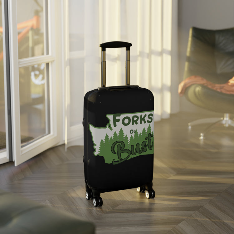 Forks Or Bust Luggage Cover