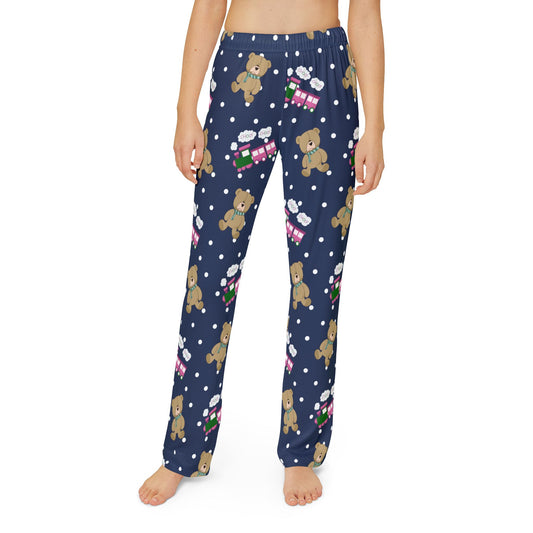 Choo Choos And Teddy Bears Kids Pajama Pants